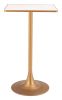 Spot Bar Table Beige & Gold
