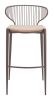 Silues Barstool Taupe & Brown