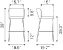 Linz Barstool Gray