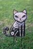 SET OF TWO CAT AND DOG SKELETON YARD PICKS