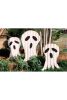 SET OF THREE CORRUGATED GHOSTS YARD ART