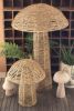 SET OF FOUR WOVEN SEAGRASS MUSHROOMS
