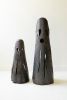 SET OF TWO RUSTIC IRON GHOST LUMINARIES