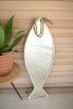 VERTICAL FISH MIRROR WITH ROPE HANGER