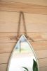 VERTICAL FISH MIRROR WITH ROPE HANGER