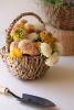 SET OF THREE WOVEN SEAGRASS BASKETS WITH HANDLES