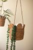 WOVEN SEAGRASS HANGING PLANTER BASKET