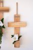 RECYCLED PINE CHRISTMAS CROSS WALL PLANTER