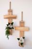 RECYCLED PINE CHRISTMAS CROSS WALL PLANTER