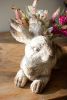 FAUX CONCRETE RABBIT PLANTER
