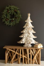 FAUX CONCRETE CHRISTMAS TREE 39"T
