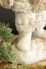FAUX CONCRETE SANTA 18"T