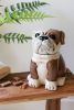 CERAMIC BULL DOG CANISTER