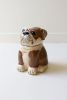 CERAMIC BULL DOG CANISTER