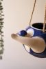 SET OF TWO HANGING  CERAMIC SWIMMERS PLANTERS - ONE EACH