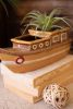 CERAMIC BOAT PLANTER