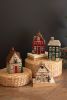 SET OF FOUR CERAMIC CHRISTMAS VILLAGE