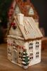SET OF FOUR CERAMIC CHRISTMAS VILLAGE