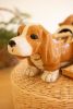 CERAMIC BASSET HOUND CANISTER