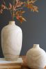 SET OF FIVE TURNED WOOD BULB VASES - ONE EACH DESIGN
