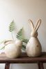 SET OF TWO RABBIT SCULPTURES