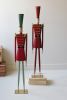 SET OF TWO PAINTED METAL CHRISTMAS SOLDIERS