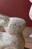 SET OF TWO RUSTIC METAL RABBITS