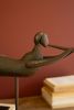 SET OF TWO RUSTIC METAL FOLK ART ANGELS