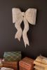 RUSTIC METAL  CHRISTMAS BOW DOOR HANGER