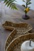 SET OF TWO WOVEN VINE RABBIT TRAYS