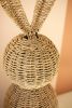 SET OF TWO GIANT WOVEN VINE  EASTER RABBITS