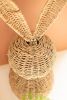 SET OF TWO GIANT WOVEN VINE  EASTER RABBITS