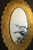 LAYERED ANTIQUE GOLD SCALLOP FRAMED MIRROR
