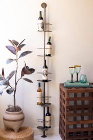 METAL WALL WINE RACK