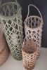 SET OF THREE WILLOW LANTERNS WITH GLASS INSERTS - ONE EACH