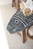 SET OF TWO WOODEN FISH STOOLS