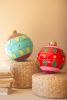 SET/2 LARGE COLORFUL CHRISTMAS BALL ORNAMENTS