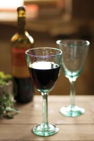 6 RECYCLED WINE GLASS