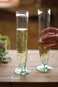 6 TALL RECYCLED CHAMPAGNE FLUTE