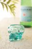 6 RECYCLED CLEAR SHOT GLASS - SKULL
