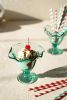 6 RECYCLED GLASS ICE CREAM DISH WITH RUFFLED EDGE