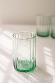 6-RECYCLED WATER GLASS - CLEAR