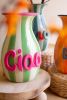 SET OF THREE CERAMIC HELLO VASES
