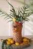 CERAMIC TROPICAL CHEETAH VASE