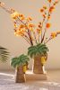 SET OF TWO CERAMIC PALM TREE VASES