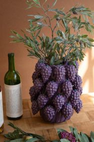 CERAMIC GRAPES VASE
