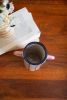 SET OF THREE PATEREND CERAMIC CYLINDER VASES WITH HANDLES