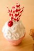 1 CERAMIC PINK CUPCAKE VASE