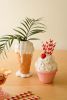 1 CERAMIC PINK CUPCAKE VASE