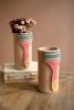 PAINTED CLAY PAINT BRUSH VASE